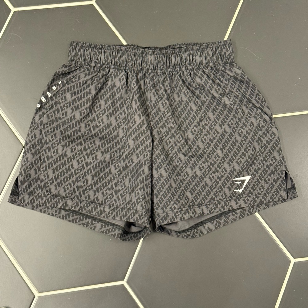Gymshark GREY/BLACK 5” Shorts Size S